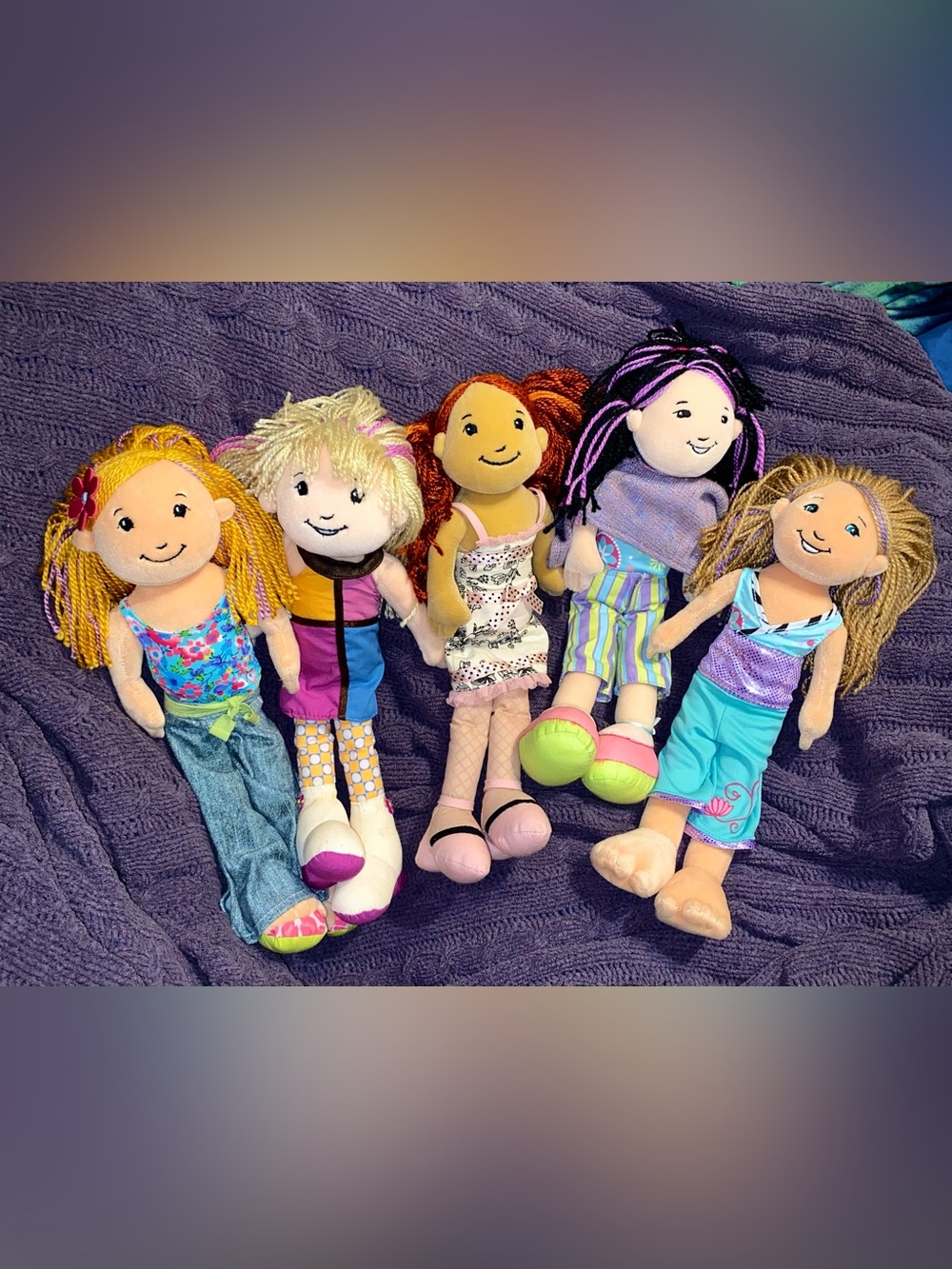 Y2K Groovy Girls Lot of 5 Soft Body Dolls